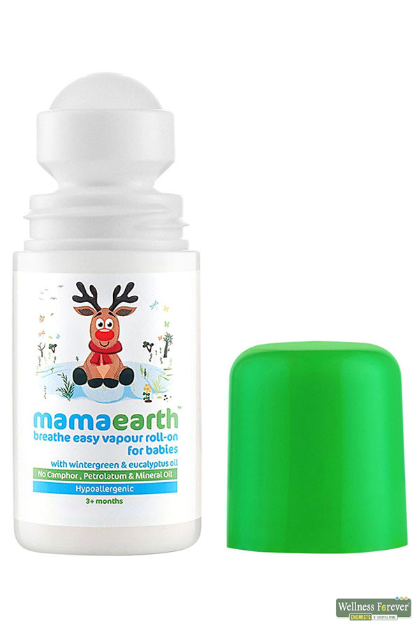 Buy MAMAEARTH BABY VAPOUR ROLL ON 40ML Online Wellness Forever