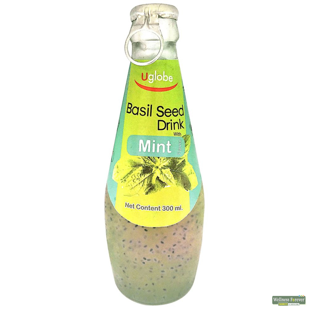 Buy Uglobe Basil Seed Drink Mint, 300ml Online Wellness Forever