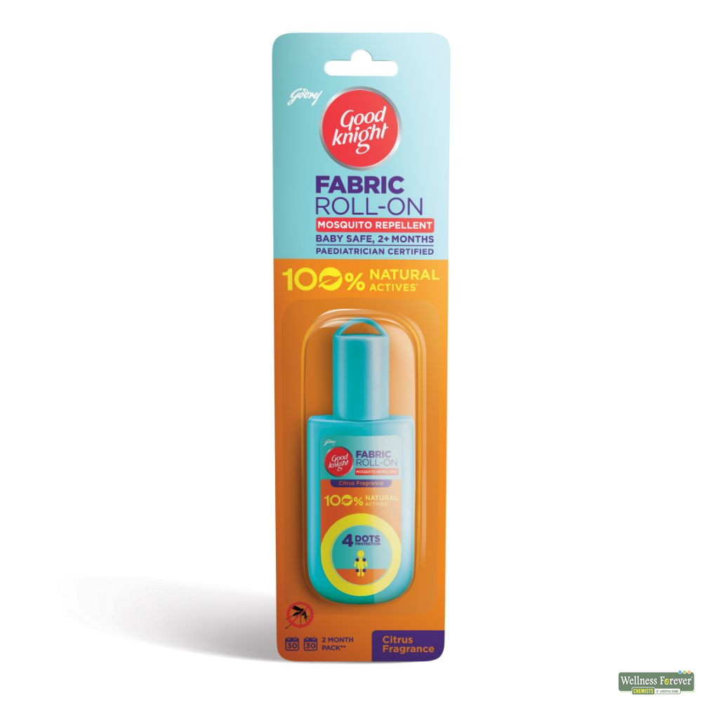 Buy Good Knight Mosquito Repellent Fabric Roll On, Citrus Scent, 8ml Online Wellness Forever