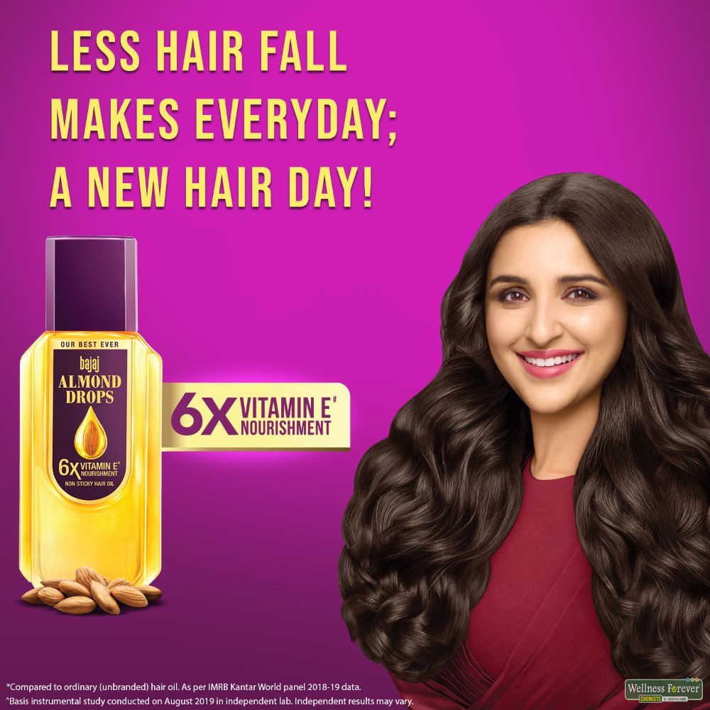 Buy Bajaj Almond Drops Hair Oil, 300ml Online Wellness Forever