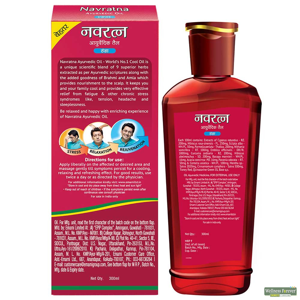 Buy Himani Navratna Ayurvedic Hair Oil, 300ml Online Wellness Forever
