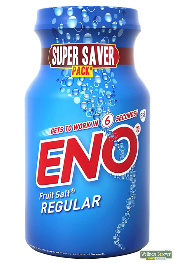 Buy ENO Digestive Fruit Salt, Regular, 100g Online Wellness Forever